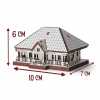 Bucovina Puzzle 3D Casa Traditionala 2 -10x7,5 cm