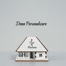 Casa Lemn 3D Personalizabila