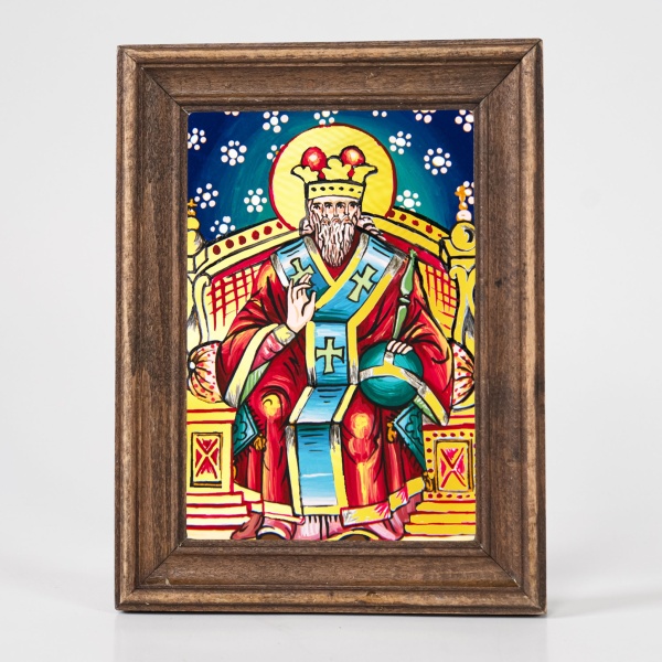 Icoana Sfintei Treimi (decorata pe sticla) - 15cm x 20cm