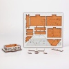 Puzzle 3D Lemn -  Casuta - 10 cm