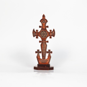 Troita din lemn cu motive traditionale - 23 cm x 9 cm